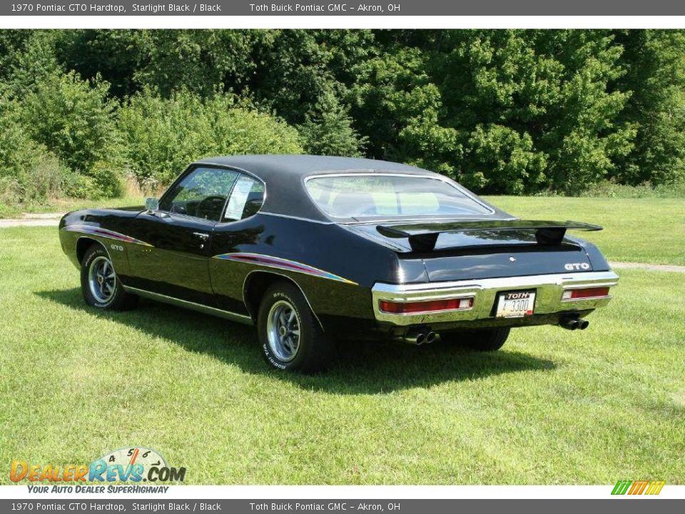 1970 Pontiac GTO Hardtop Starlight Black / Black Photo #4