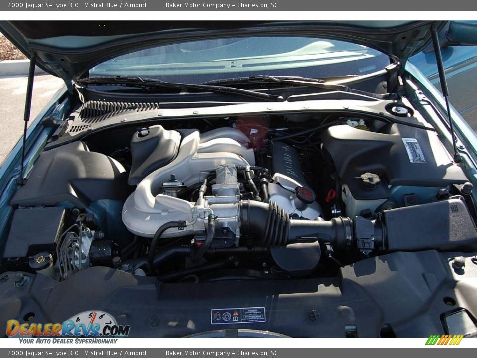2000 Jaguar S-Type 3.0 Mistral Blue / Almond Photo #22