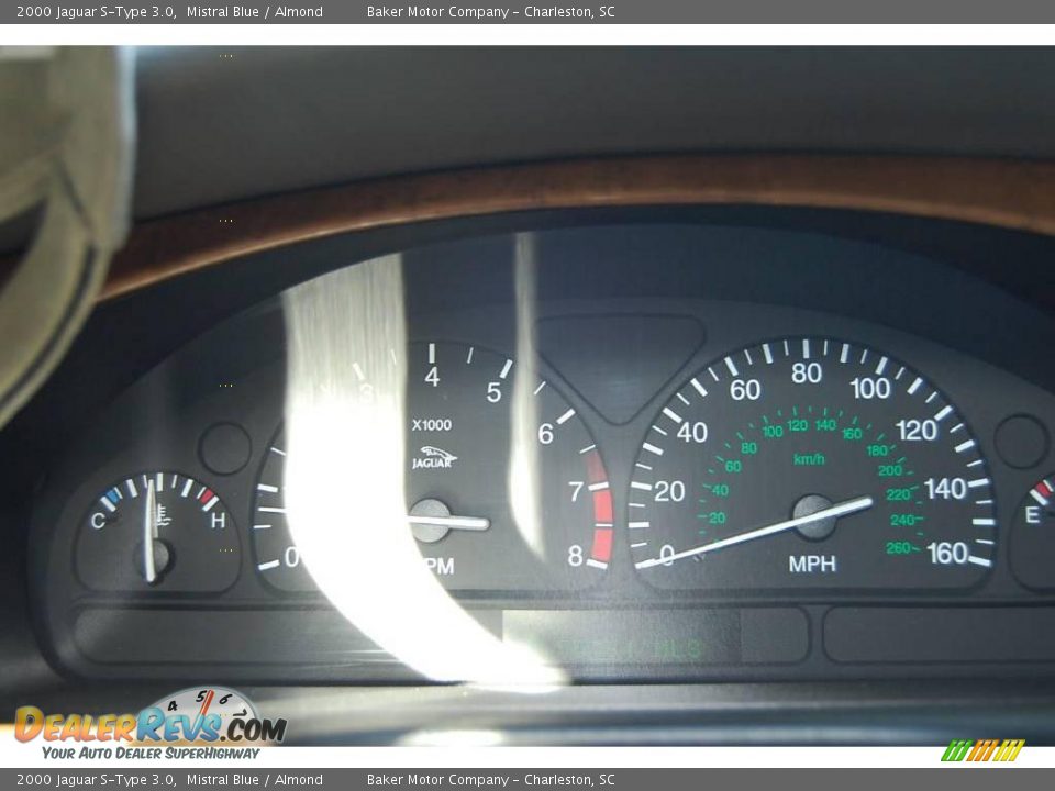2000 Jaguar S-Type 3.0 Mistral Blue / Almond Photo #24