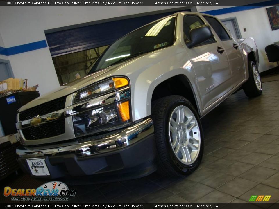 2004 Chevrolet Colorado LS Crew Cab Silver Birch Metallic / Medium Dark Pewter Photo #2