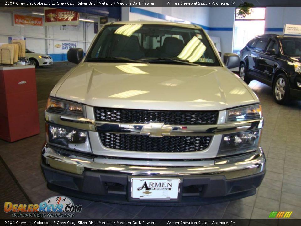 2004 Chevrolet Colorado LS Crew Cab Silver Birch Metallic / Medium Dark Pewter Photo #3