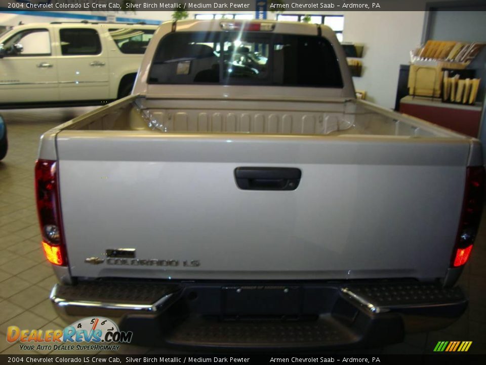 2004 Chevrolet Colorado LS Crew Cab Silver Birch Metallic / Medium Dark Pewter Photo #5
