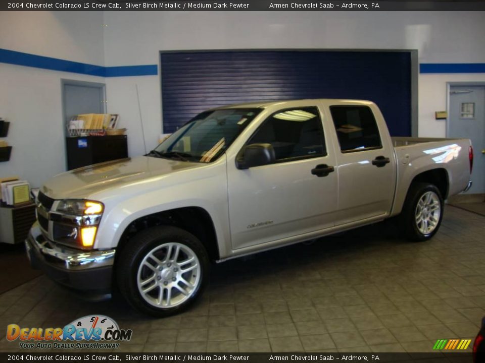 2004 Chevrolet Colorado LS Crew Cab Silver Birch Metallic / Medium Dark Pewter Photo #7