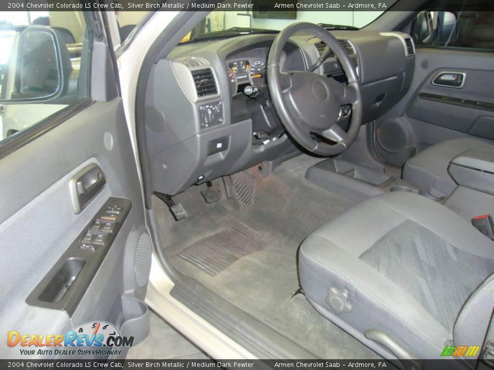 2004 Chevrolet Colorado LS Crew Cab Silver Birch Metallic / Medium Dark Pewter Photo #9