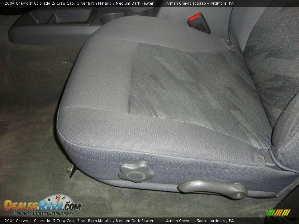 2004 Chevrolet Colorado LS Crew Cab Silver Birch Metallic / Medium Dark Pewter Photo #12