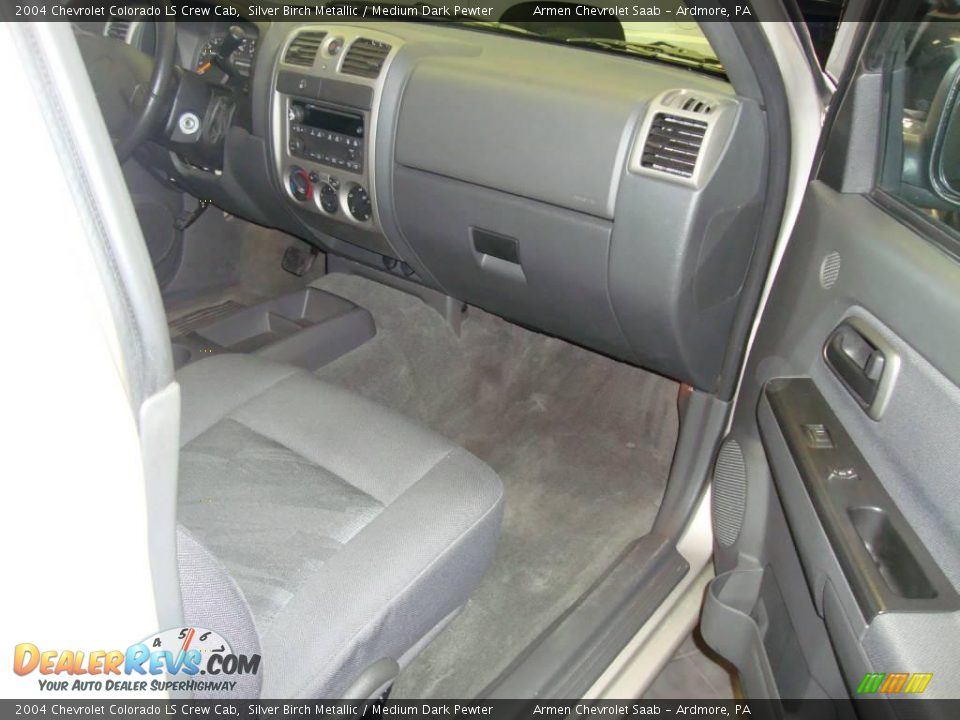 2004 Chevrolet Colorado LS Crew Cab Silver Birch Metallic / Medium Dark Pewter Photo #14
