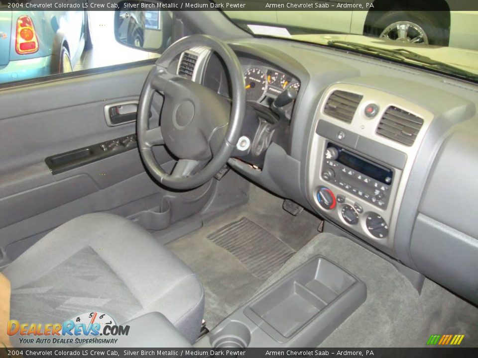 2004 Chevrolet Colorado LS Crew Cab Silver Birch Metallic / Medium Dark Pewter Photo #15