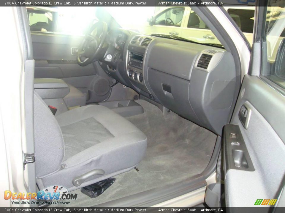 2004 Chevrolet Colorado LS Crew Cab Silver Birch Metallic / Medium Dark Pewter Photo #16