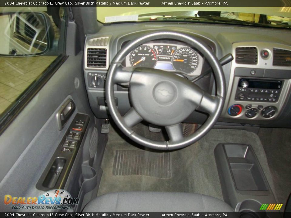 2004 Chevrolet Colorado LS Crew Cab Silver Birch Metallic / Medium Dark Pewter Photo #23