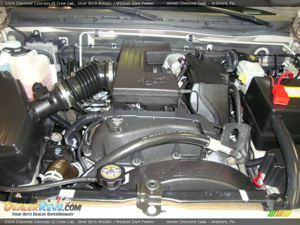 2004 Chevrolet Colorado LS Crew Cab Silver Birch Metallic / Medium Dark Pewter Photo #26