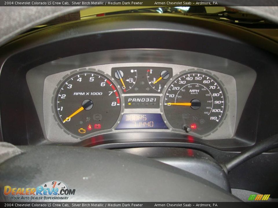 2004 Chevrolet Colorado LS Crew Cab Silver Birch Metallic / Medium Dark Pewter Photo #30
