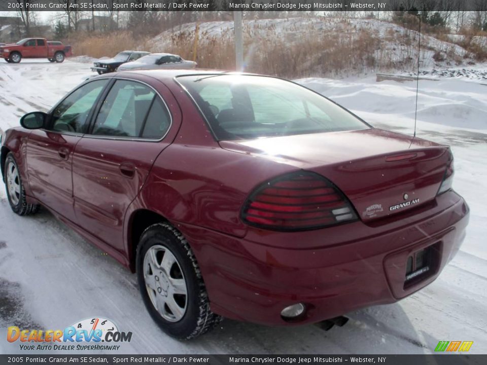 2005 Pontiac Grand Am SE Sedan Sport Red Metallic / Dark Pewter Photo #7