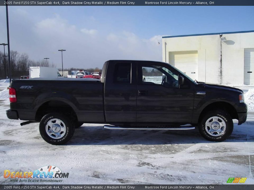 2005 Ford F150 STX SuperCab 4x4 Dark Shadow Grey Metallic / Medium Flint Grey Photo #6