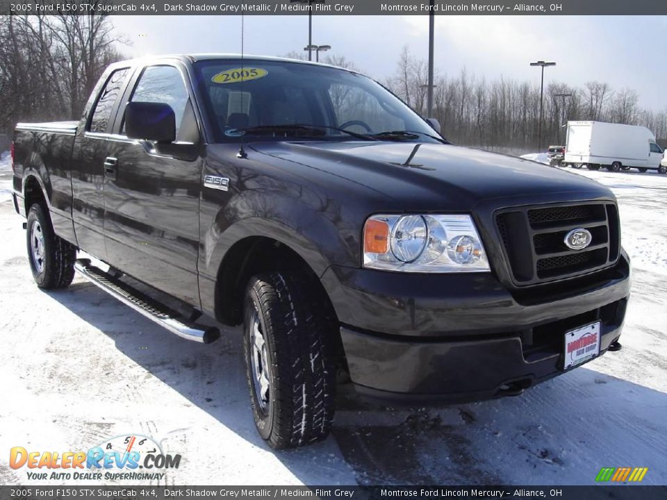 2005 Ford F150 STX SuperCab 4x4 Dark Shadow Grey Metallic / Medium Flint Grey Photo #7
