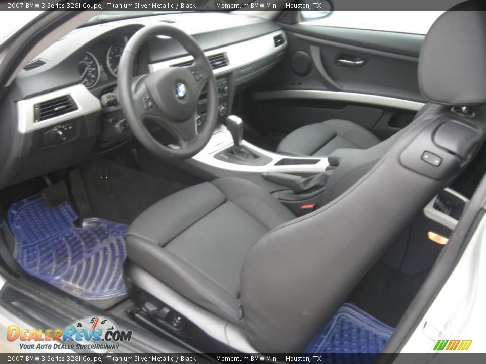 2007 BMW 3 Series 328i Coupe Titanium Silver Metallic / Black Photo #3