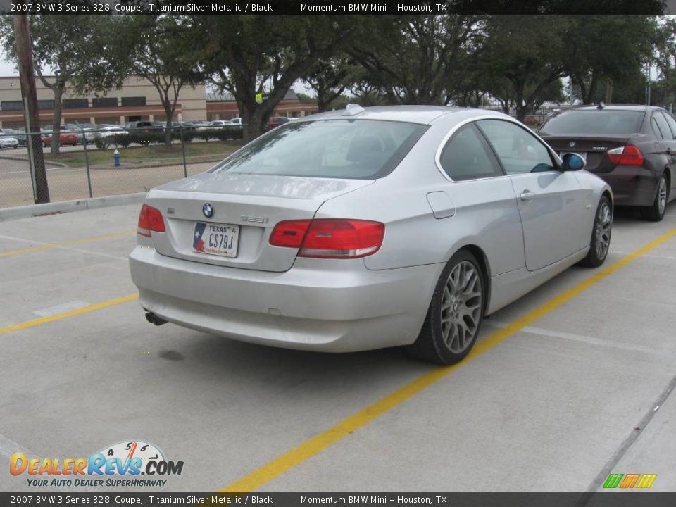 2007 BMW 3 Series 328i Coupe Titanium Silver Metallic / Black Photo #5