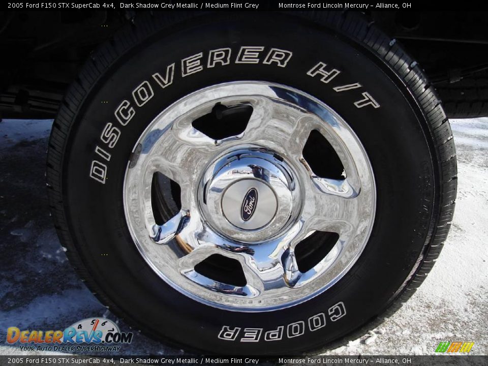 2005 Ford F150 STX SuperCab 4x4 Dark Shadow Grey Metallic / Medium Flint Grey Photo #11