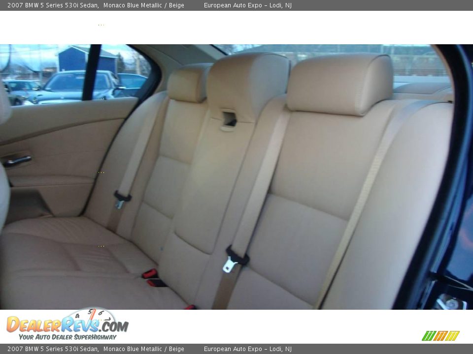2007 BMW 5 Series 530i Sedan Monaco Blue Metallic / Beige Photo #8