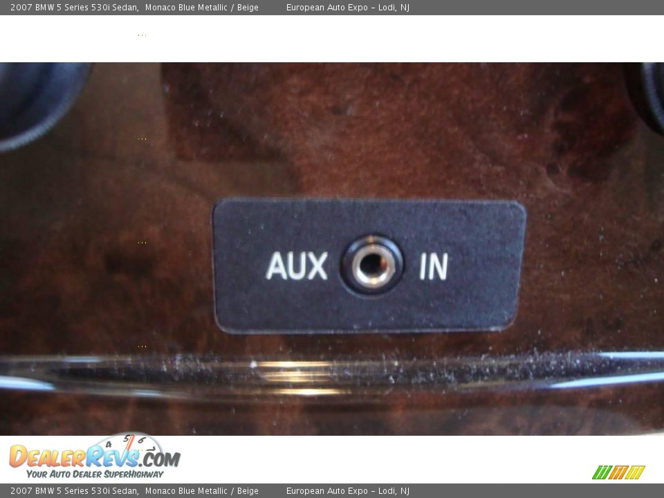 2007 BMW 5 Series 530i Sedan Monaco Blue Metallic / Beige Photo #14