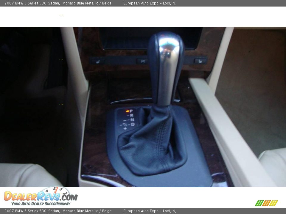 2007 BMW 5 Series 530i Sedan Monaco Blue Metallic / Beige Photo #16