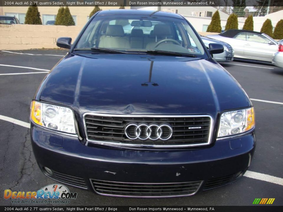 2004 Audi A6 2.7T quattro Sedan Night Blue Pearl Effect / Beige Photo #3