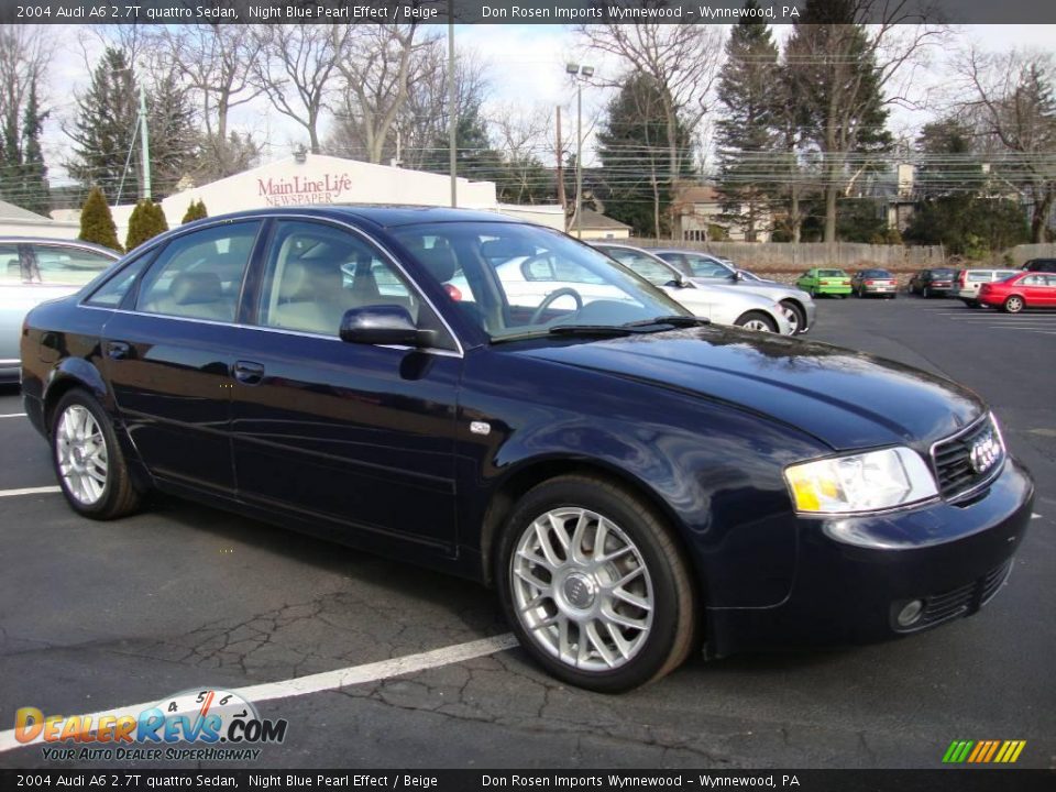 2004 Audi A6 2.7T quattro Sedan Night Blue Pearl Effect / Beige Photo #5