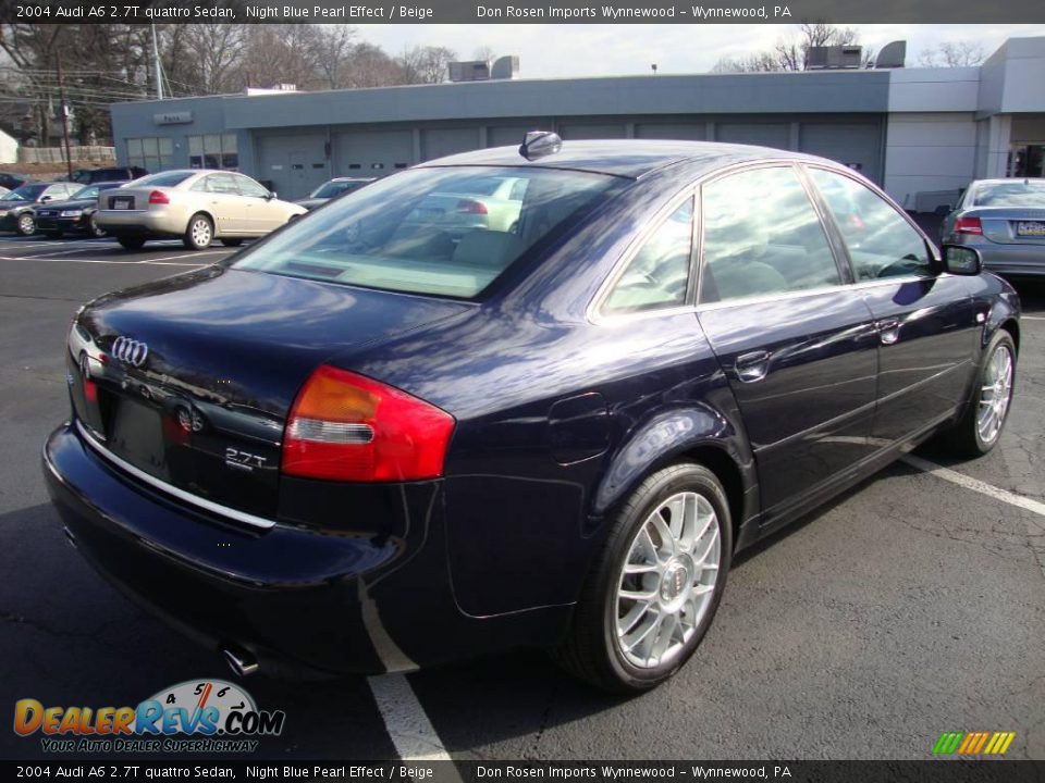 2004 Audi A6 2.7T quattro Sedan Night Blue Pearl Effect / Beige Photo #7