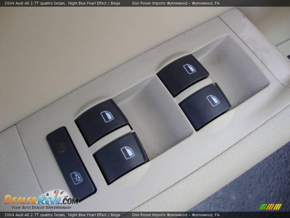 2004 Audi A6 2.7T quattro Sedan Night Blue Pearl Effect / Beige Photo #14