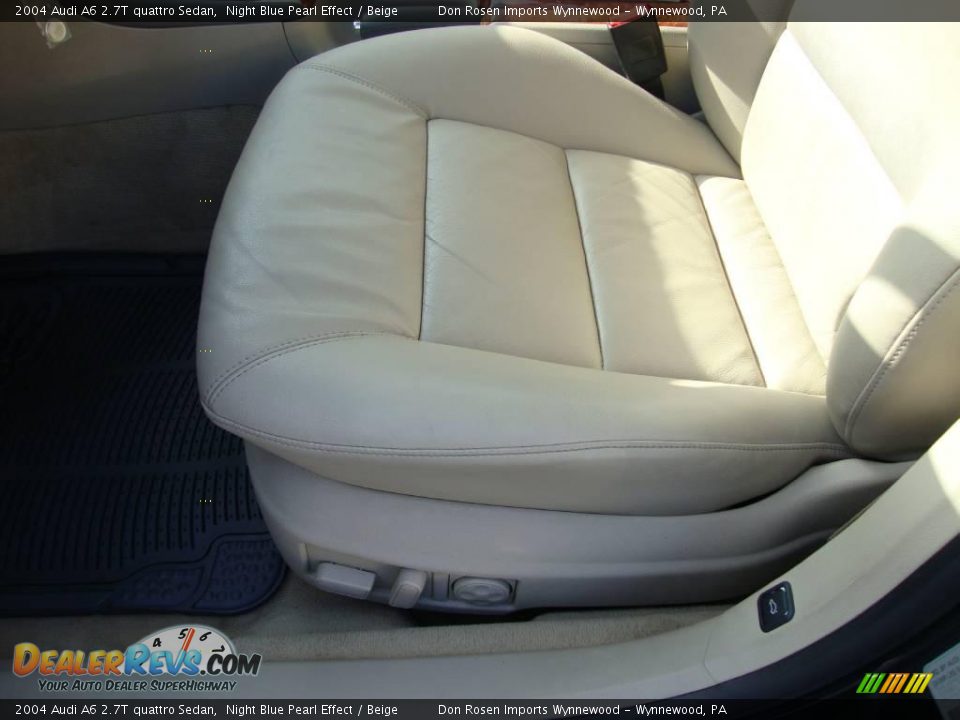 2004 Audi A6 2.7T quattro Sedan Night Blue Pearl Effect / Beige Photo #15
