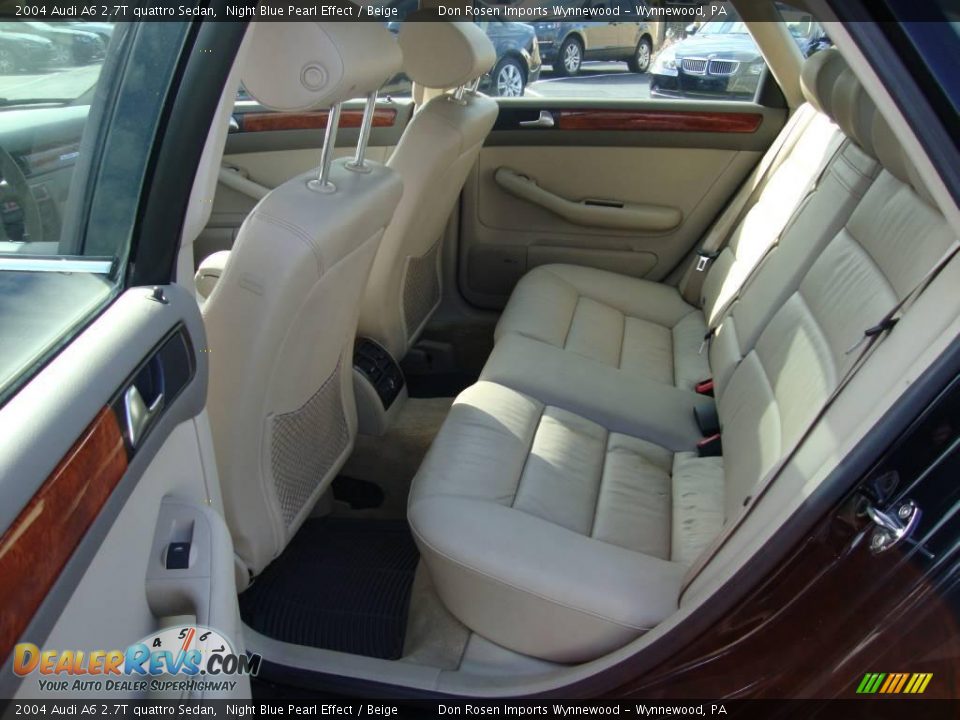 2004 Audi A6 2.7T quattro Sedan Night Blue Pearl Effect / Beige Photo #20