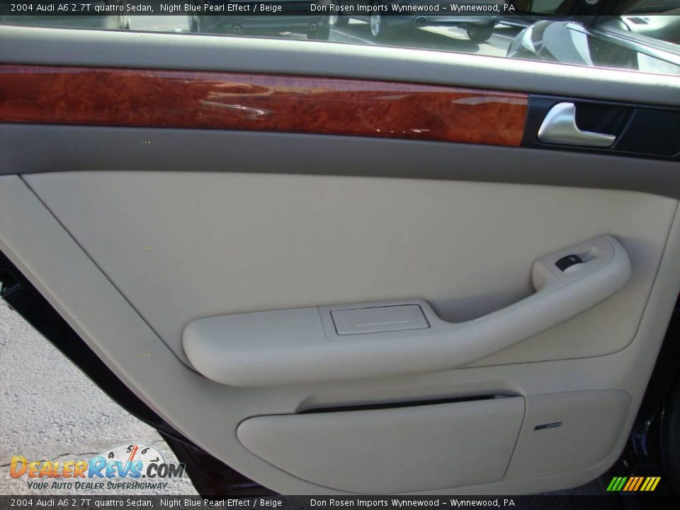 2004 Audi A6 2.7T quattro Sedan Night Blue Pearl Effect / Beige Photo #21