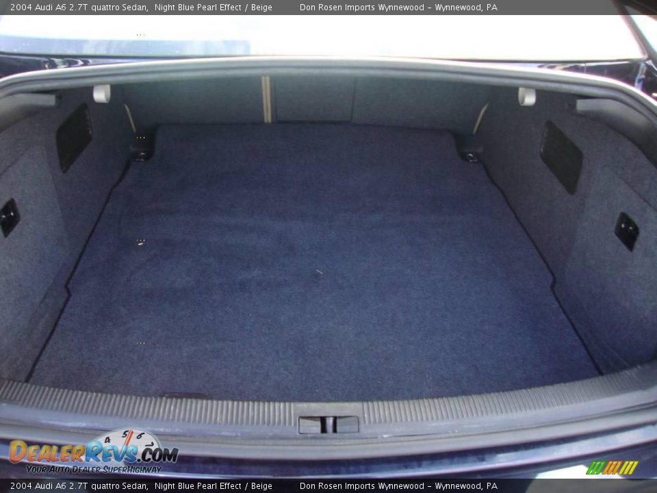 2004 Audi A6 2.7T quattro Sedan Night Blue Pearl Effect / Beige Photo #22