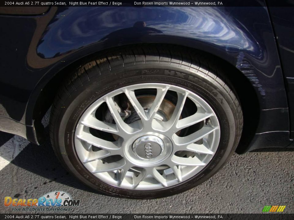 2004 Audi A6 2.7T quattro Sedan Night Blue Pearl Effect / Beige Photo #23