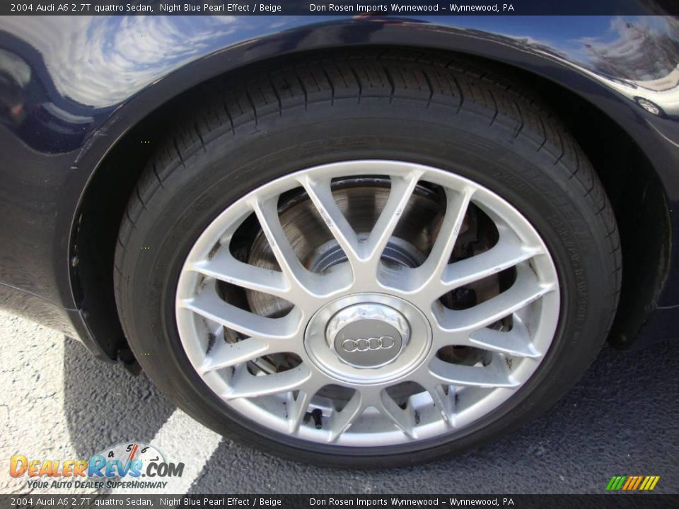 2004 Audi A6 2.7T quattro Sedan Night Blue Pearl Effect / Beige Photo #26
