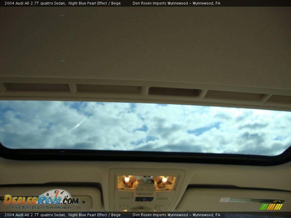 2004 Audi A6 2.7T quattro Sedan Night Blue Pearl Effect / Beige Photo #28
