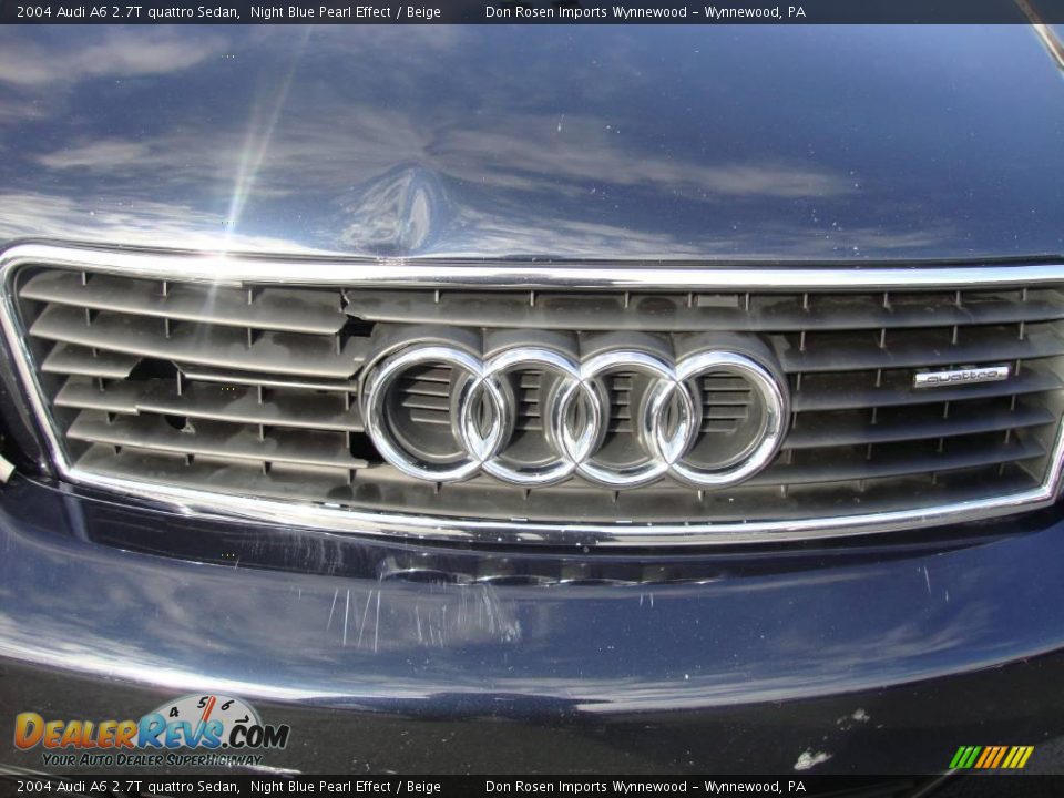 2004 Audi A6 2.7T quattro Sedan Night Blue Pearl Effect / Beige Photo #34
