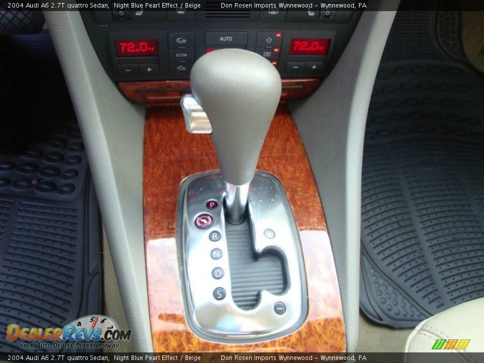 2004 Audi A6 2.7T quattro Sedan Night Blue Pearl Effect / Beige Photo #36