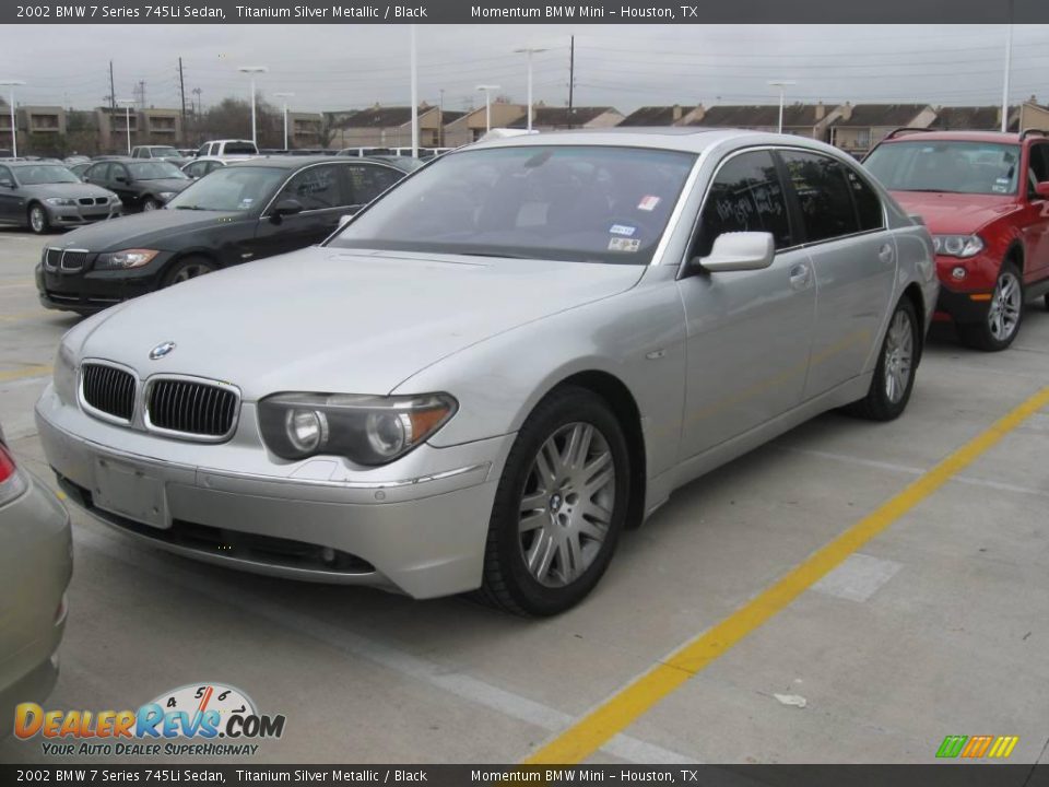 2002 BMW 7 Series 745Li Sedan Titanium Silver Metallic / Black Photo #1