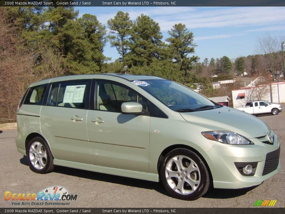 2008 Mazda MAZDA5 Sport Golden Sand / Sand Photo #3