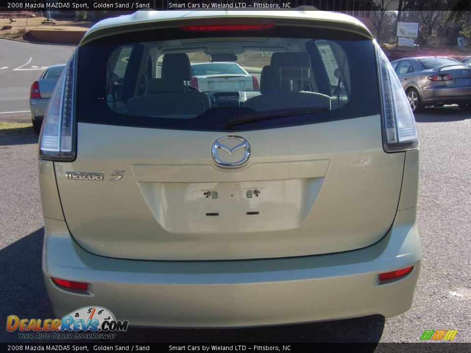 2008 Mazda MAZDA5 Sport Golden Sand / Sand Photo #5