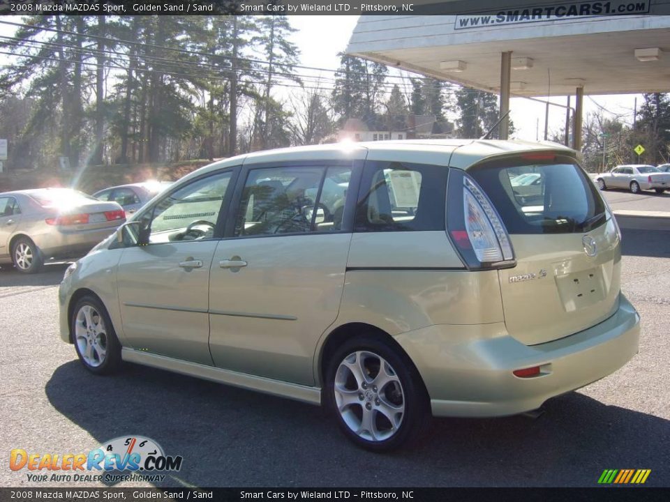 2008 Mazda MAZDA5 Sport Golden Sand / Sand Photo #6