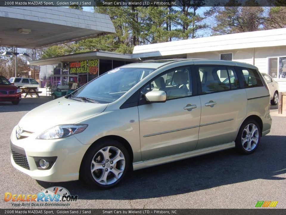 2008 Mazda MAZDA5 Sport Golden Sand / Sand Photo #8