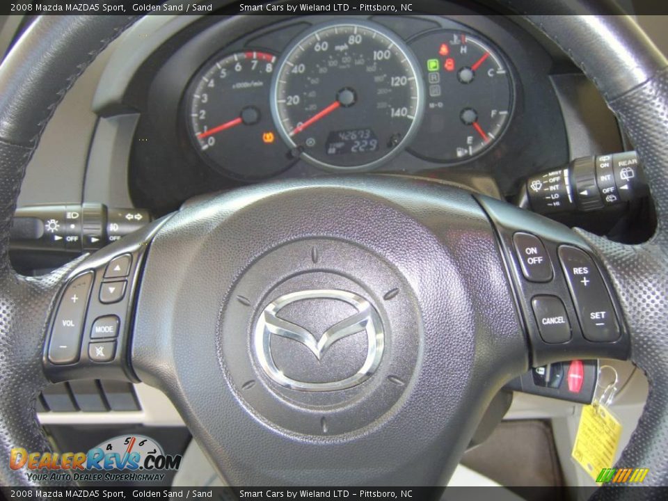 2008 Mazda MAZDA5 Sport Golden Sand / Sand Photo #20