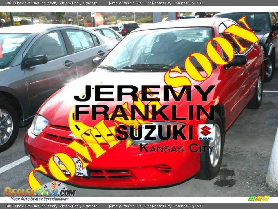2004 Chevrolet Cavalier Sedan Victory Red / Graphite Photo #1