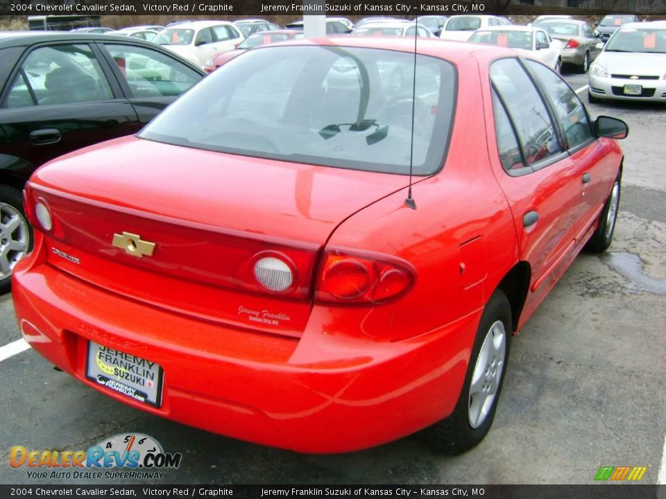 2004 Chevrolet Cavalier Sedan Victory Red / Graphite Photo #6