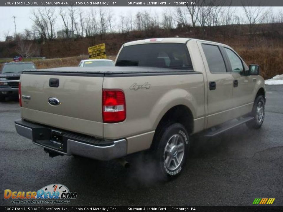 2007 Ford F150 XLT SuperCrew 4x4 Pueblo Gold Metallic / Tan Photo #3