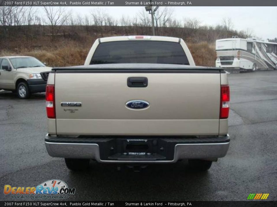 2007 Ford F150 XLT SuperCrew 4x4 Pueblo Gold Metallic / Tan Photo #4
