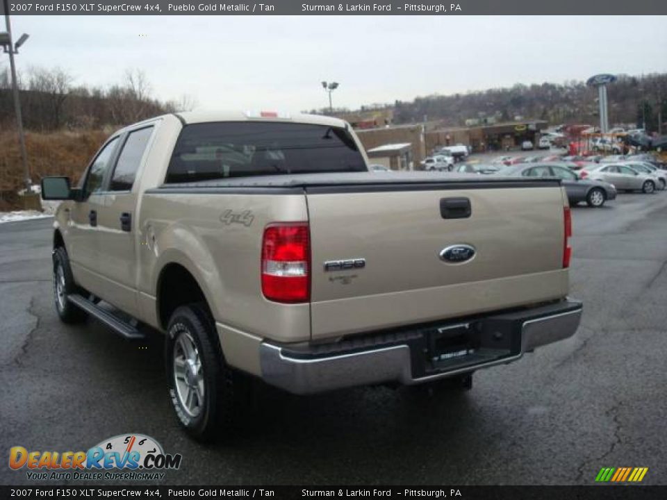 2007 Ford F150 XLT SuperCrew 4x4 Pueblo Gold Metallic / Tan Photo #5