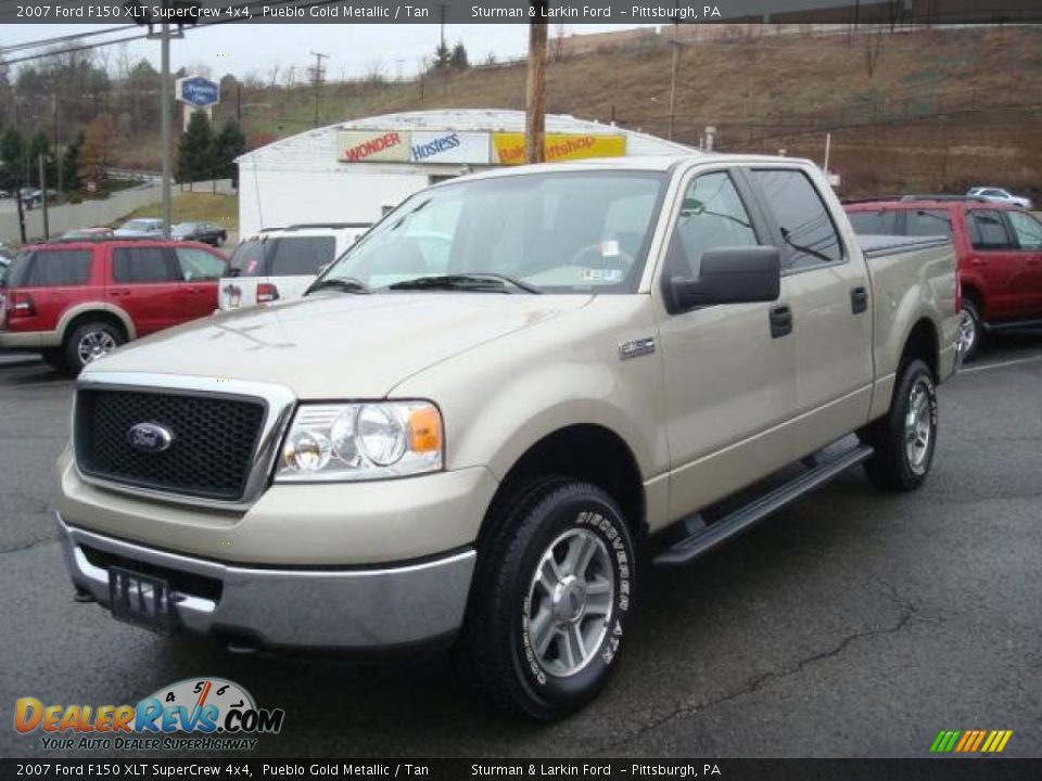 2007 Ford F150 XLT SuperCrew 4x4 Pueblo Gold Metallic / Tan Photo #7