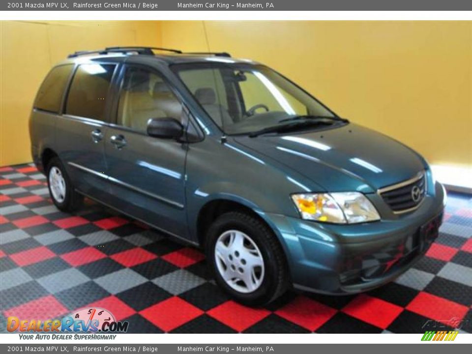 2001 Mazda MPV LX Rainforest Green Mica / Beige Photo #1
